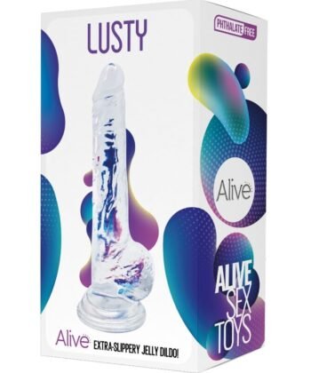 Visão alternativa de ALIVE - LUSTY REALISTIC PÊNIS TRANSPARENTE 18 CM
