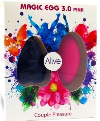 Alternative view of ALIVE - MAGIC EGG 3.0 OVO VIBRATÓRIO CONTROLE REMOTO ROSA