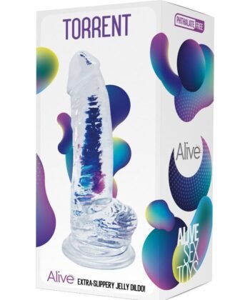 Visão alternativa de ALIVE - TORRENT PÊNIS REALÍSTICO TRANSPARENTE 20,6 CM