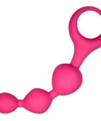 ALIVE - BOLAS ANAIS DE SILICONE TRIBALL ROSA 15 CM