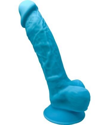 SILEXD - MODELO 1 PÊNIS REALÍSTICO PREMIUM SILEXPAN SILICONE AZUL 17.5 CM