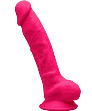 SILEXD - MODELO 1 PÊNIS REALÍSTICO PREMIUM SILEXPAN SILICONE FÚCSIA 17.5 CM