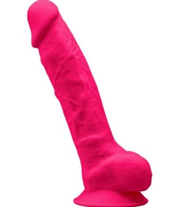 SILEXD - MODELO 1 PÊNIS REALÍSTICO PREMIUM SILEXPAN SILICONE FÚCSIA 20 CM