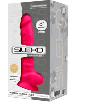 Alternative view of SILEXD - MODELO 1 PÊNIS REALÍSTICO PREMIUM SILEXPAN SILICONE FÚCSIA 20 CM
