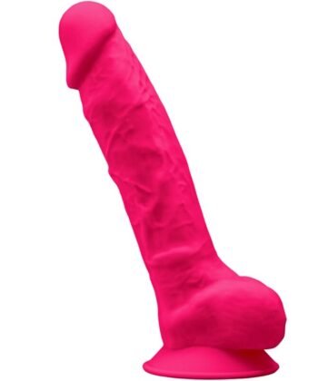 SILEXD - MODELO 1 PÊNIS REALÍSTICO PREMIUM SILEXPAN SILICONE FÚCSIA 23 CM