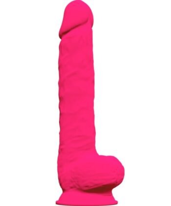SILEXD - MODELO 1 PÊNIS REALÍSTICO PREMIUM SILEXPAN SILICONE FÚCSIA 38 CM