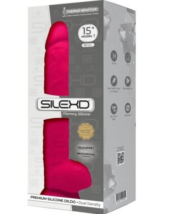 Alternative view of SILEXD - MODELO 1 PÊNIS REALÍSTICO PREMIUM SILEXPAN SILICONE FÚCSIA 38 CM