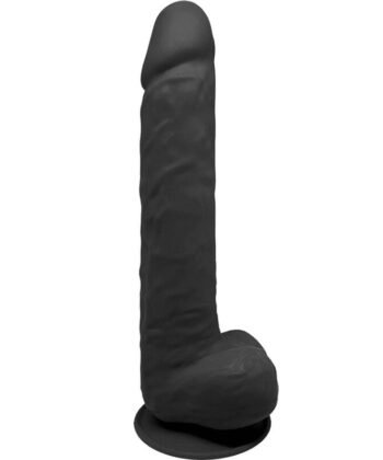 Alternative view of SILEXD - MODELO 1 PÊNIS REALÍSTICO PREMIUM SILEXPAN SILICONE PRETO 38 CM