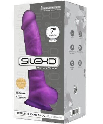 Alternative view of SILEXD - MODELO 1 PÊNIS REALÍSTICO PREMIUM SILEXPAN SILICONE VIOLETA 17.5 CM