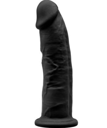 SILEXD - MODELO 2 PÊNIS REALÍSTICO PREMIUM SILEXPAN SILICONE PRETO 15 CM