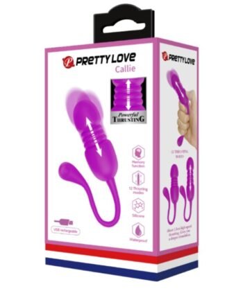 PRETTY LOVE - OVO VIBRATÓRIO RECARREGVEL CALLIE ROXO
