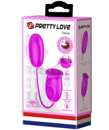 Visão alternativa de PRETTY LOVE - VIBRADOR RECARREGVEL DAISY DUAL EGG ROXO