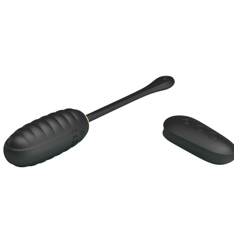 PRETTY LOVE - DOREEN LUXURY RECARREGÁVEL VIBRADOR OVO PRETO CONTROLE REMOTO - Image 3