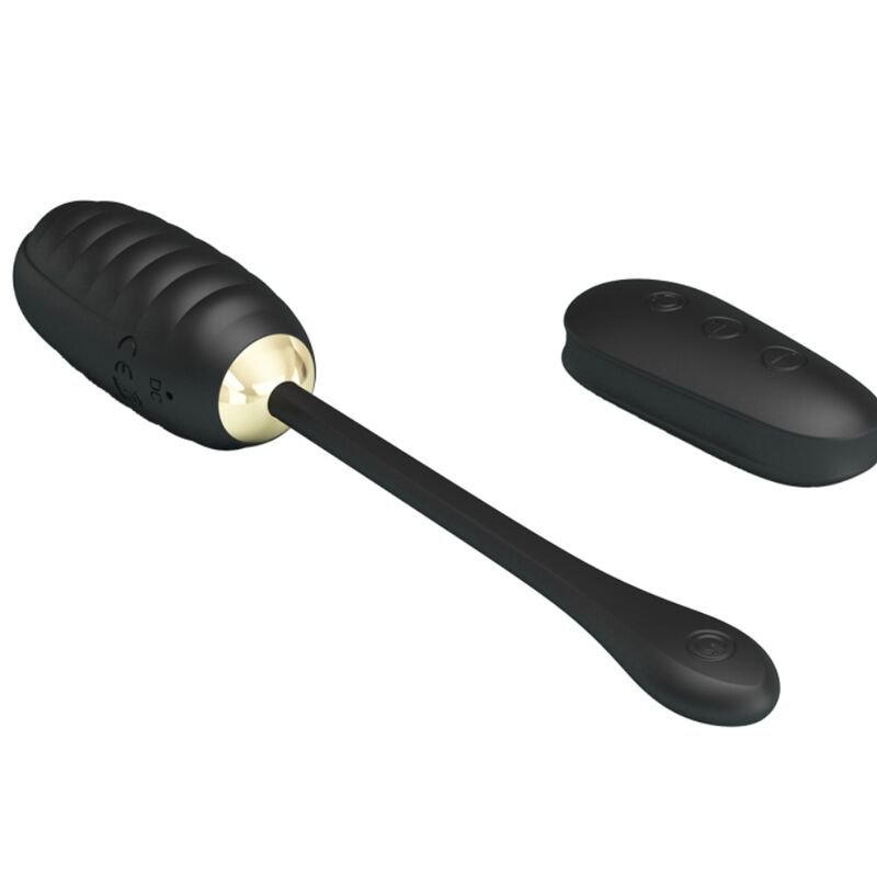 PRETTY LOVE - DOREEN LUXURY RECARREGÁVEL VIBRADOR OVO PRETO CONTROLE REMOTO - Image 4