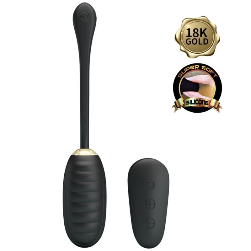 PRETTY LOVE - DOREEN LUXURY RECARREGÁVEL VIBRADOR OVO PRETO CONTROLE REMOTO - Image 2