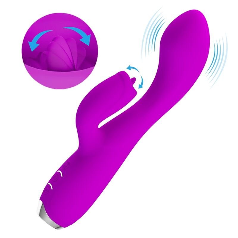 PRETTY LOVE - VIBRADOR DE COELHO RECARREGVEL GLORIA - ROXO IMPERMEVEL - Image 4