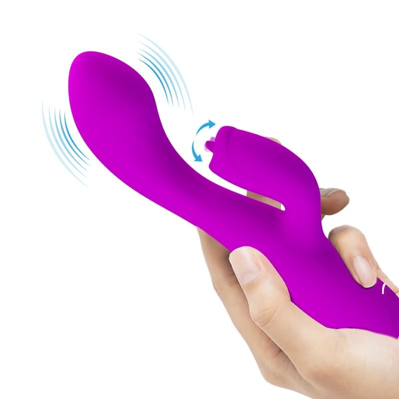 PRETTY LOVE - VIBRADOR DE COELHO RECARREGVEL GLORIA - ROXO IMPERMEVEL - Image 2