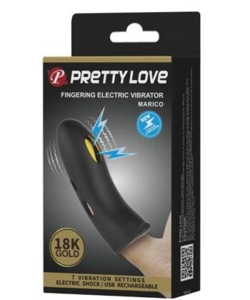 PRETTY LOVE - CAPA DE DEDO ELETROESTIMULADOR PRETA MARICO
