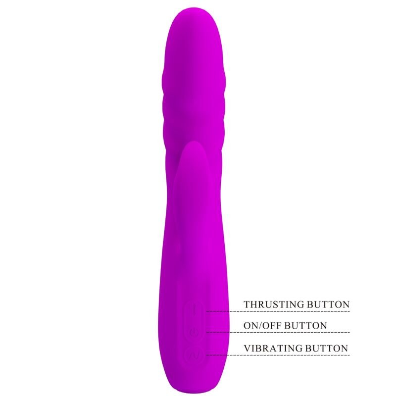 PRETTY LOVE - VIBRADOR DE COELHO RECARREGVEL MELANIE ROXO - Imagem 3