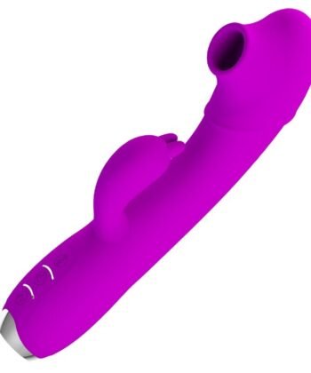PRETTY LOVE - REGINA VIBRADOR RECARREGÁVEL - GEL DE SUCÇÃO ROXO