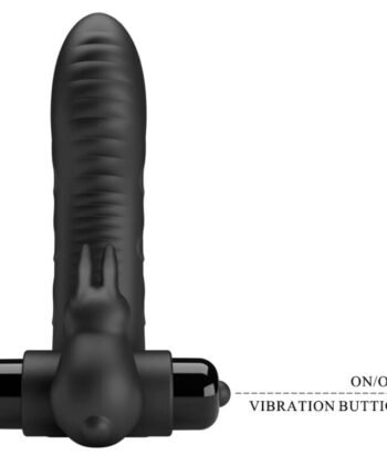 Visão alternativa de PRETTY LOVE - CAPA DE DEDO VIBRADOR DE COELHO PRETO VANCE