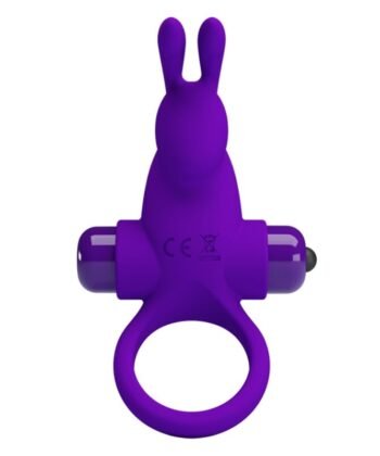 PRETTY LOVE - ANEL VIBRADOR I COELHO PARA PÊNIS ROXO