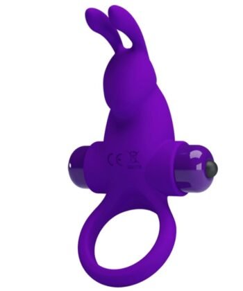 Alternative view of PRETTY LOVE - ANEL VIBRADOR I COELHO PARA PÊNIS ROXO