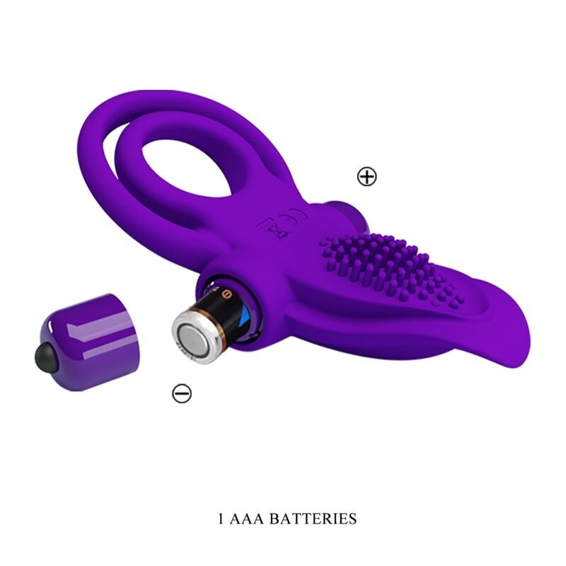 PRETTY LOVE - ANEL PARA PÉNIS VIBRANTE ROXO - Imagem 2