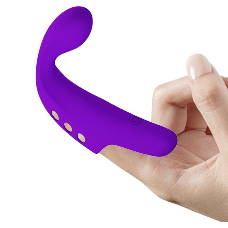 PRETTY LOVE - VIBRADOR DE DEDO RECARREGVEL GORGON ROXO - Image 4
