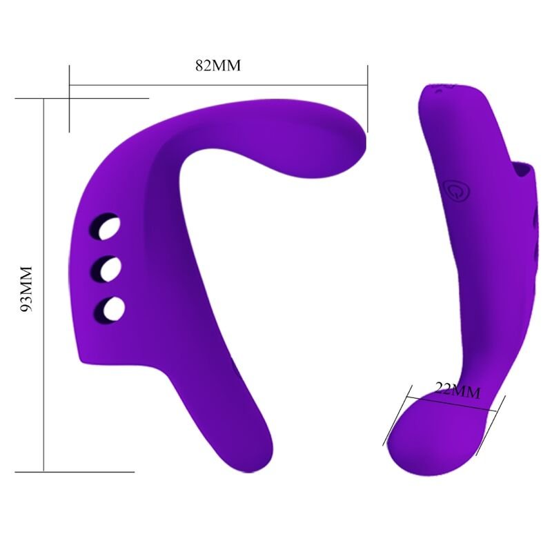 PRETTY LOVE - VIBRADOR DE DEDO RECARREGVEL GORGON ROXO - Image 2