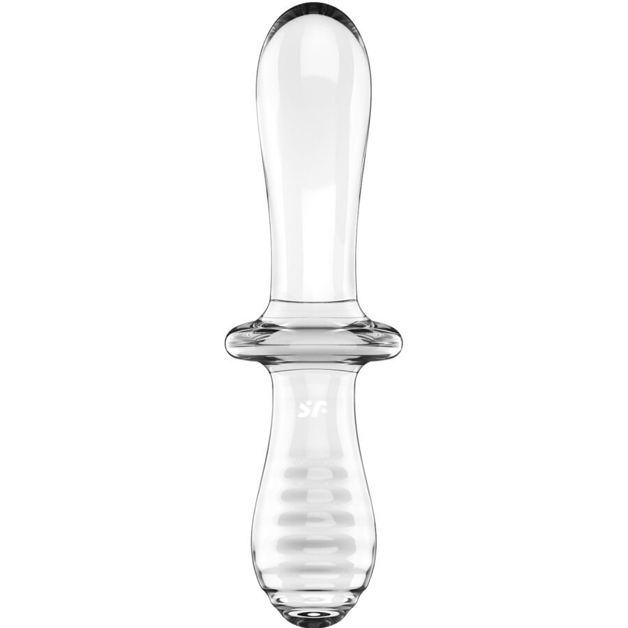SATISFYER - DOUBLE CRYSTAL DILDO TRANSPARENTE - Imagem 4