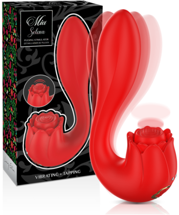 MIA - SELENA ESTIMULADOR VIBRANTE + TAPPING VERMELHO