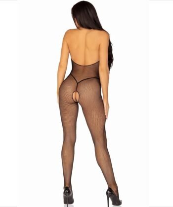 Visão alternativa de LEG AVENUE - BODYSTOCKING FISHNET COM ABERTURA DUPLA