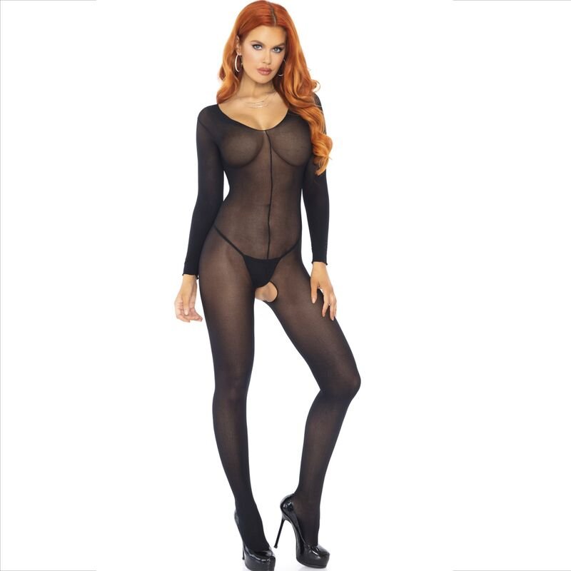 LEG AVENUE - BODYSTOCKING MANGA COMPRIDA PRETO - Image 3