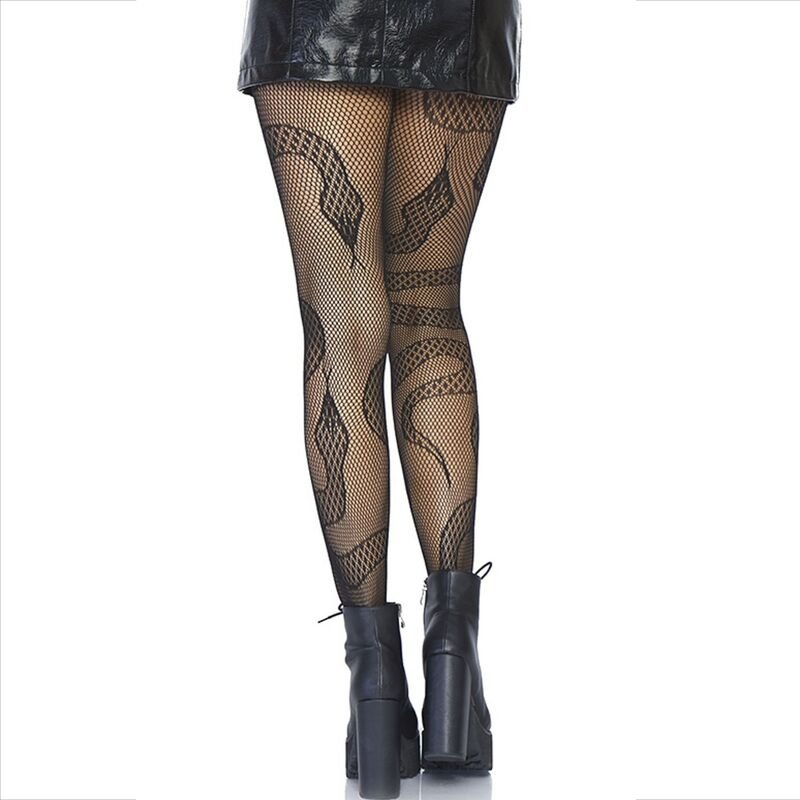 LEG AVENUE - MEIAS NET SNAKES PRETAS - Image 3