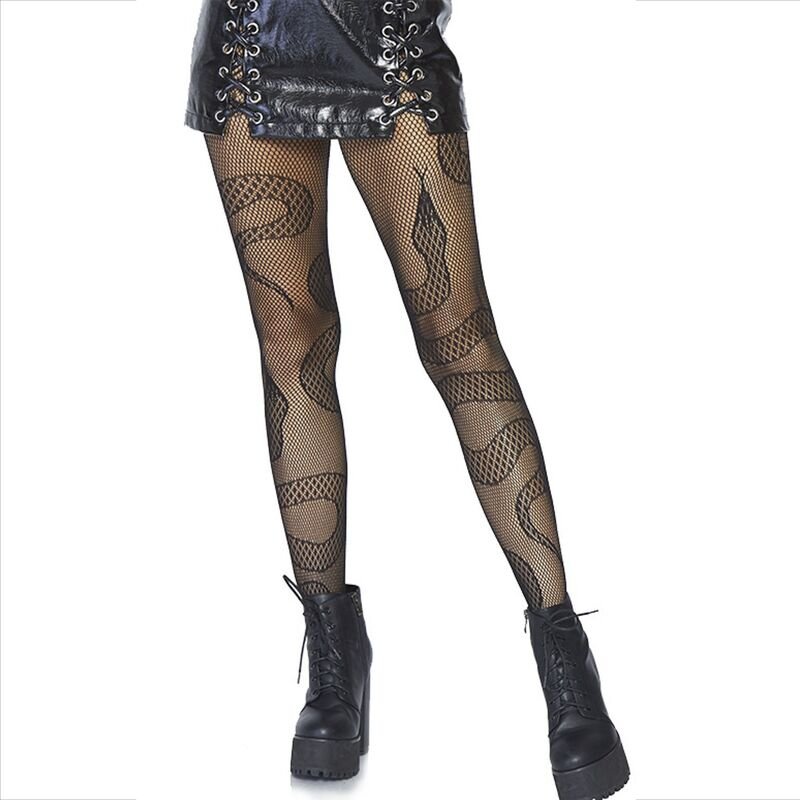 LEG AVENUE - MEIAS NET SNAKES PRETAS - Image 2