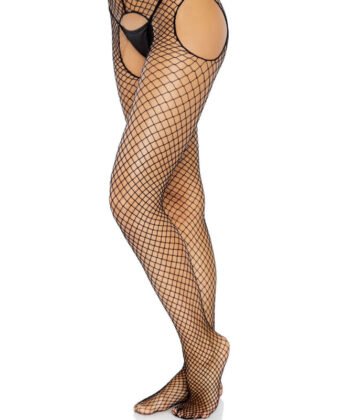 Alternative view of LEG AVENUE - MEIAS DE REDE PRETAS SEM CROTCHLES