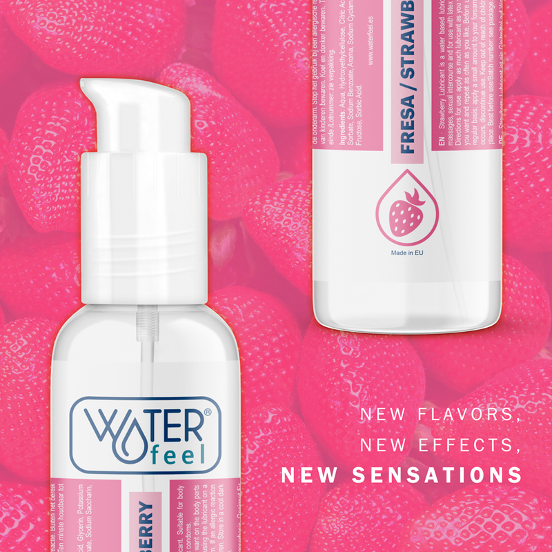 WATERFEEL - LUBRICANTE BASE AGUA FRESA 175 ML - Image 5