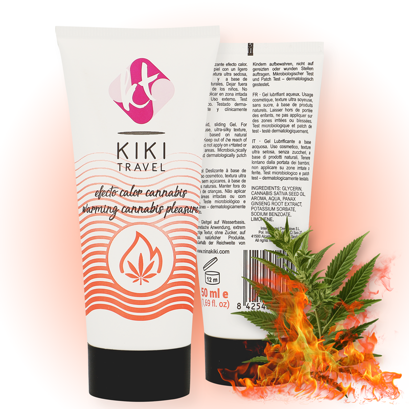 KIKÍ TRAVEL - CANNABIS LUBRIFICANTE DE EFEITO QUENTE 50 ML - Image 5