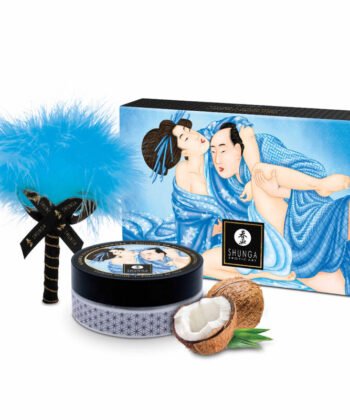 SHUNGA - KIT DE MASSAGEM EM PÓ DE COCO COMESTÍVEL