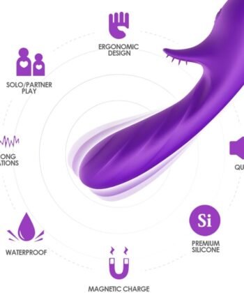 ARMONY - VIBRADOR ROMANCE COM ESTIMULADOR ROXO - Image 4