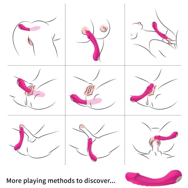 ARMONY - VIBRADOR DILDO G-SPOT SILICONE FÚCSIA - Image 4