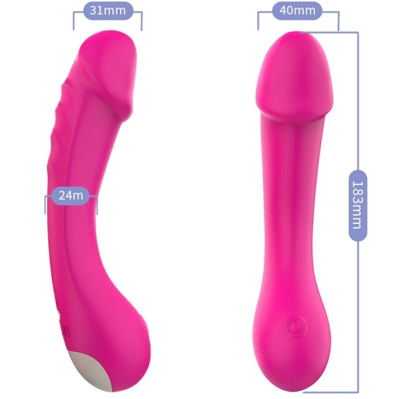 ARMONY - VIBRADOR DILDO G-SPOT SILICONE FÚCSIA - Image 2