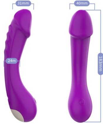 ARMONY - DILDO VIBRADOR G-SPOT SILICONE ROXO - Image 5