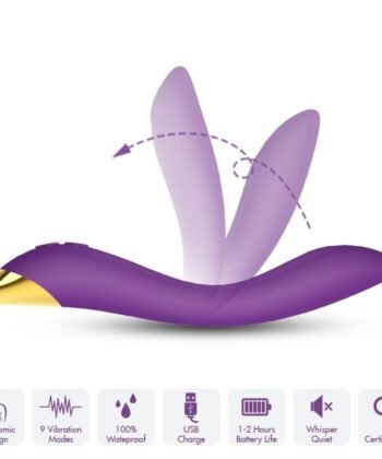 ARMONY - FLAMINGO VIBRADOR MULTIPOSIÇÃO ROXO