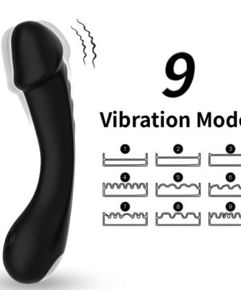 ARMONY - DILDO VIBRADOR G-SPOT SILICONE PRETO