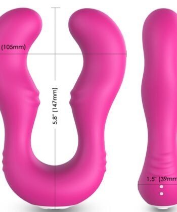 ARMONY - VIBRADOR SERAPH DUPLO CONTROLE REMOTO FÚCSIA - Imagem 4