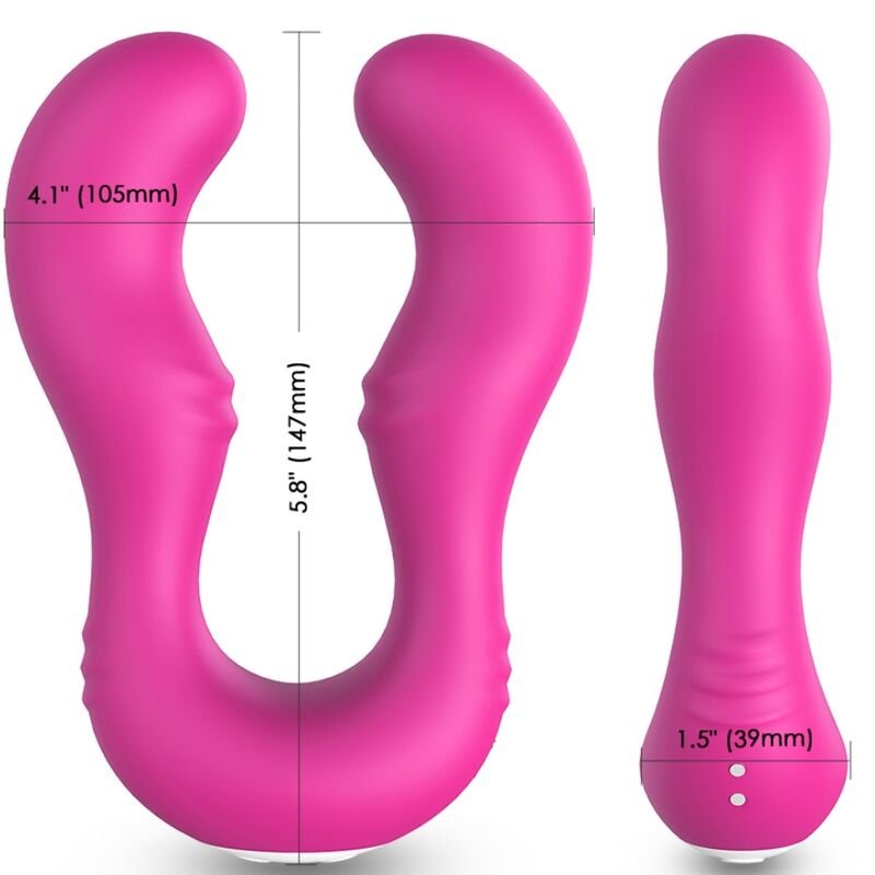 ARMONY - VIBRADOR SERAPH DUPLO CONTROLE REMOTO FÚCSIA - Image 4