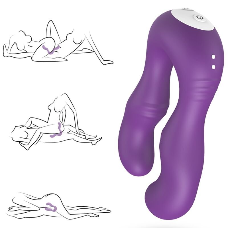 ARMONY - VIBRADOR SERAPH DUPLO CONTROLE REMOTO ROXO - Imagem 5