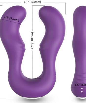 ARMONY - VIBRADOR SERAPH DUPLO CONTROLE REMOTO ROXO - Imagem 4